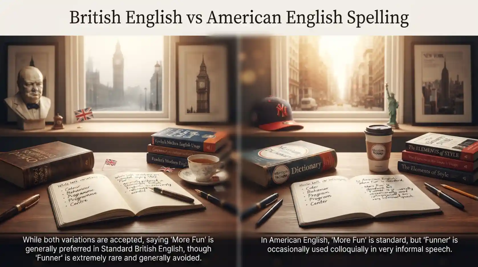British English vs American English Spelling 
