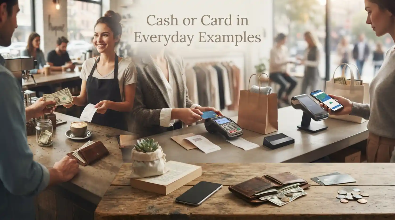 Cash or Card in Everyday Examples
