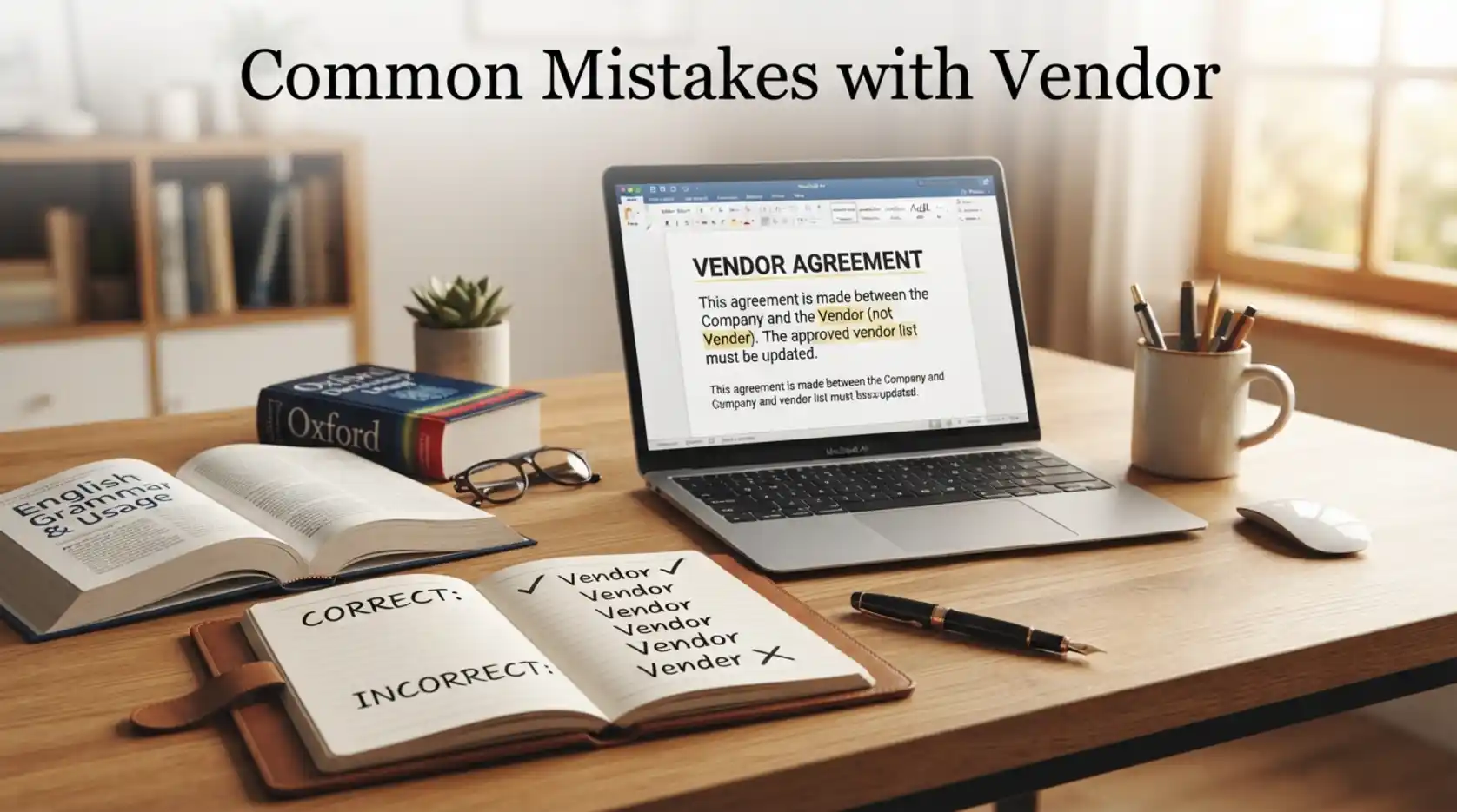 Common Mistake With Vendor