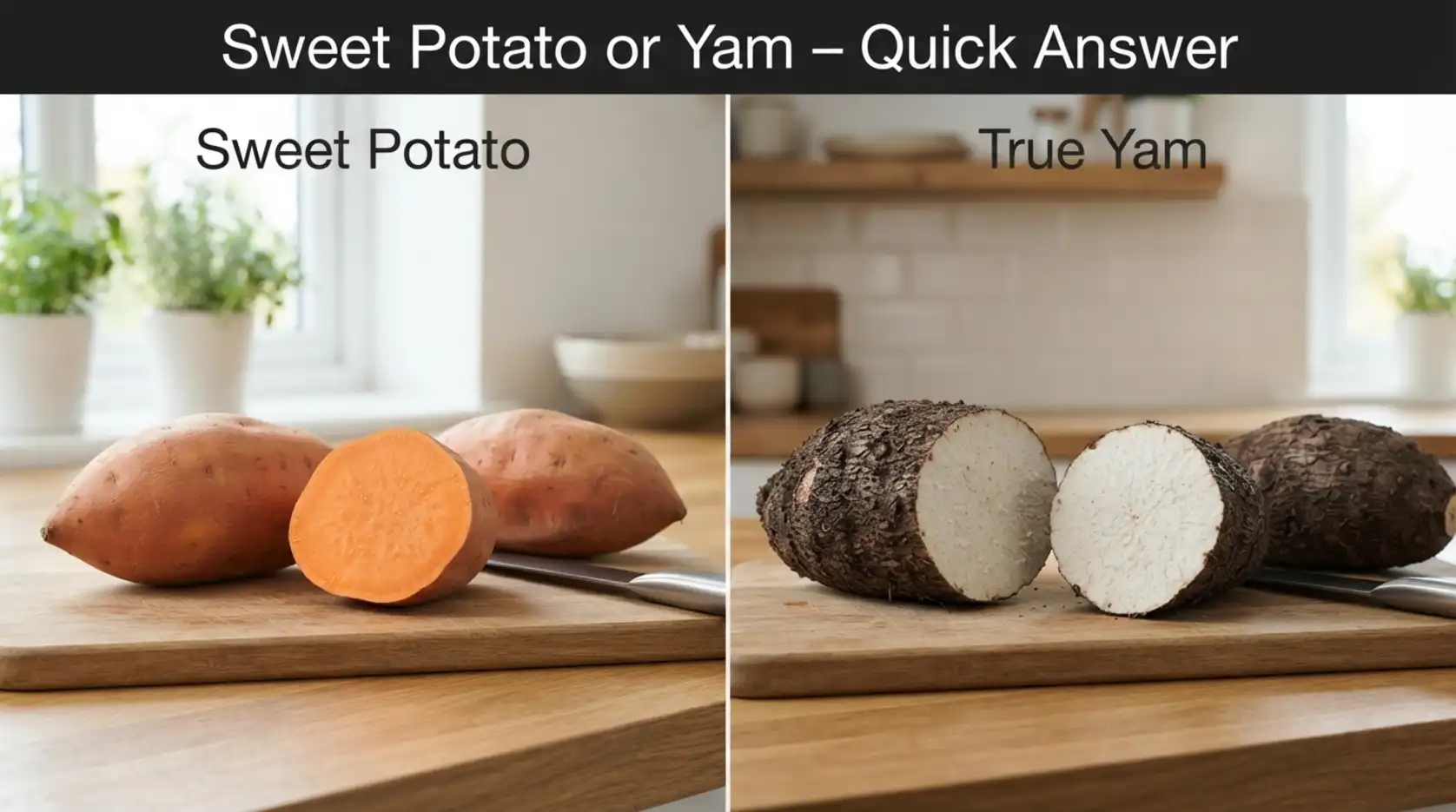 Sweet Potato or Yam Quick Answer