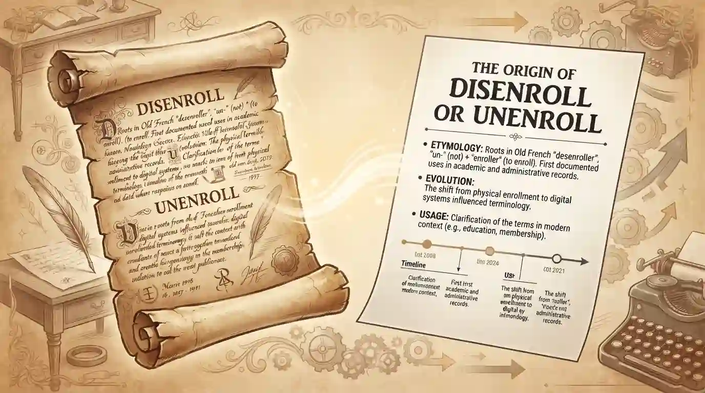The Origin of Disenroll or Unenroll
