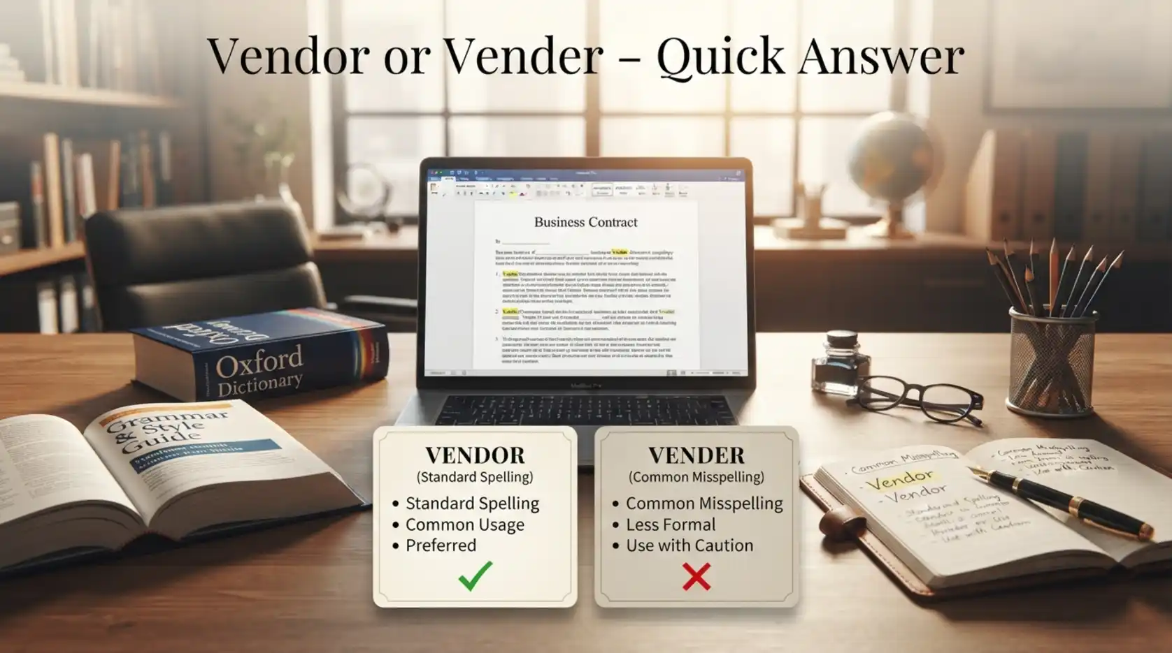 Vendor or Vendor Quick Answer