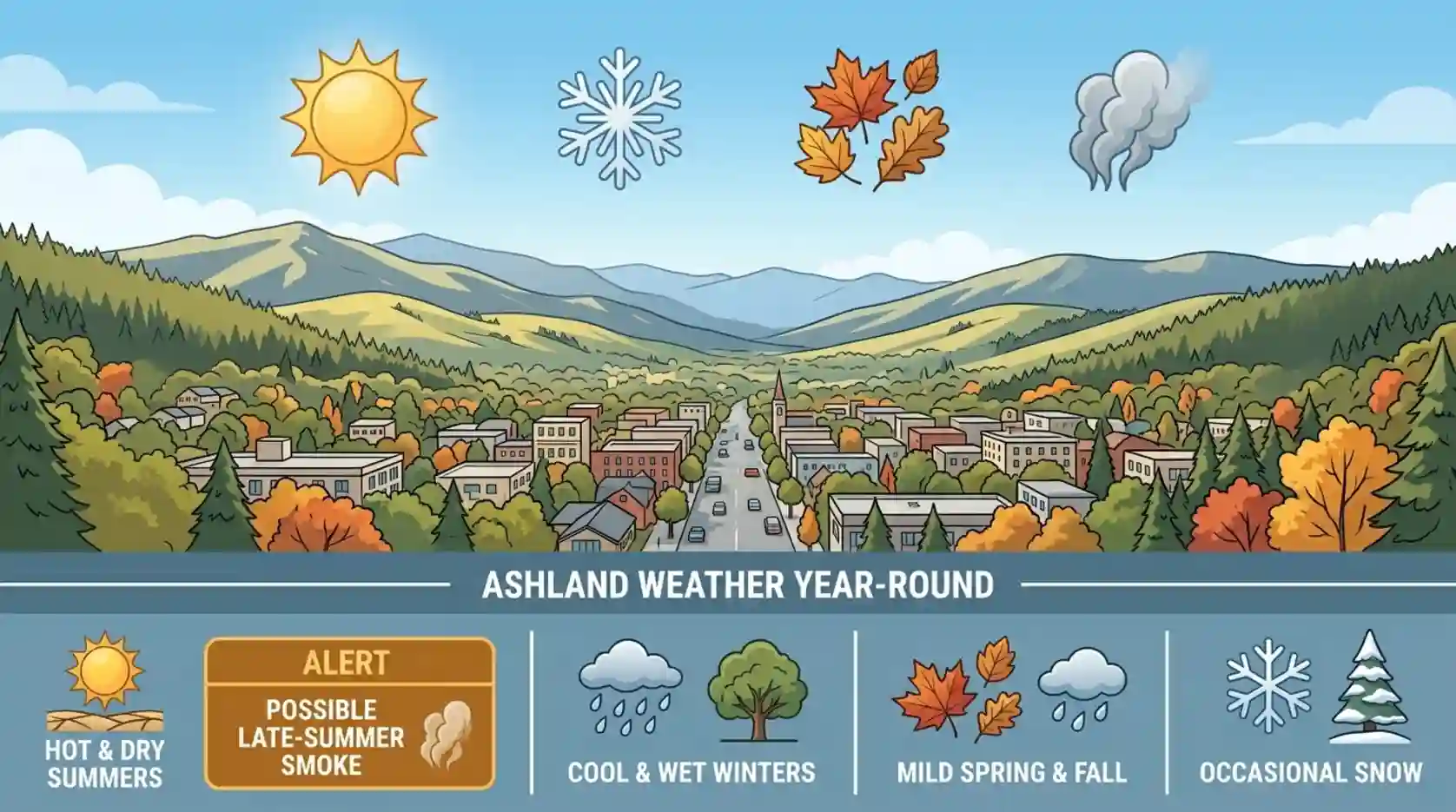 Ashland OR Weather Quick Answer