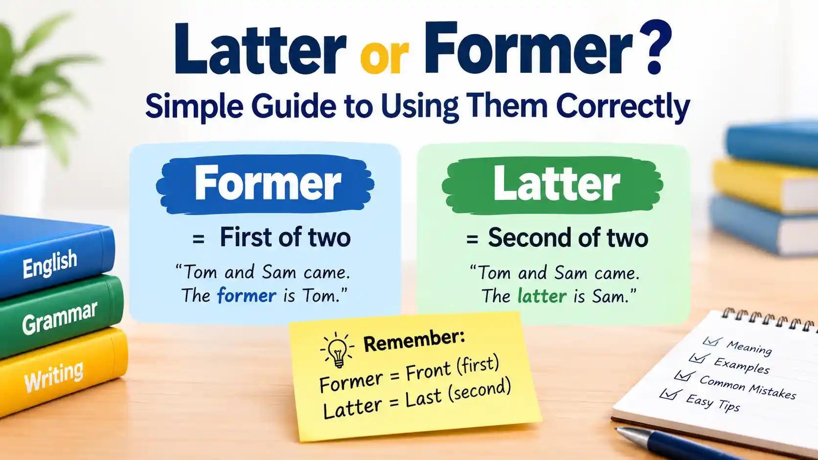 Latter or Former