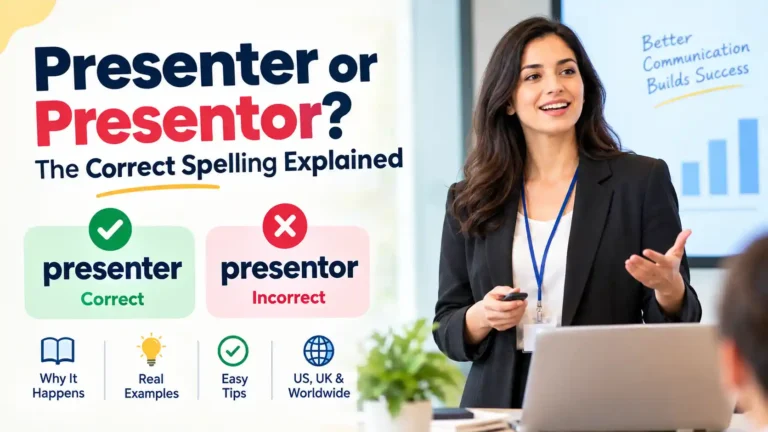 Presenter or Presentor